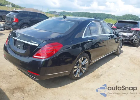 2016 Mercedes-Benz S 550 4Matic из США, поврежденный, VIN WDDUG8FB6GA263396